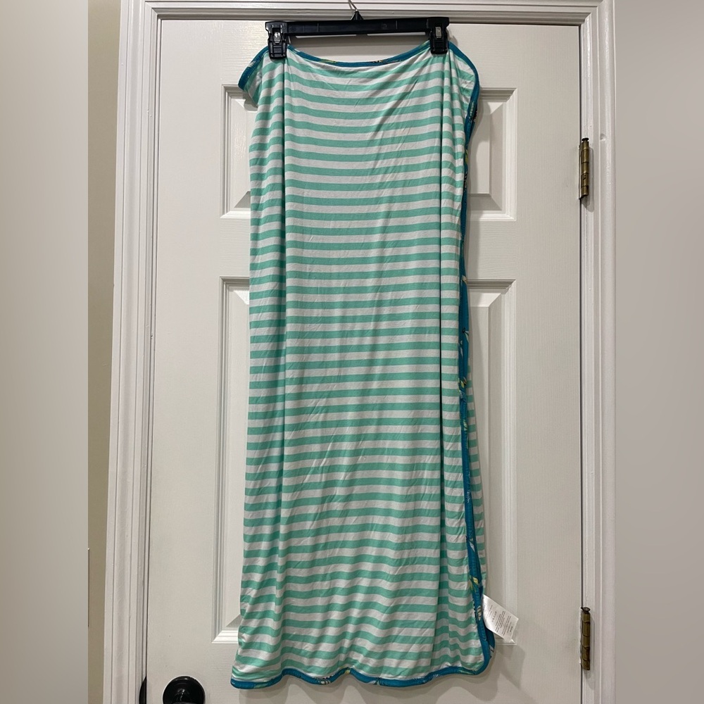 Posh Peanut Teal Dragonfly Print Bamboo Baby Footie and swaddle 0-3 months - Picture 8 of 9
